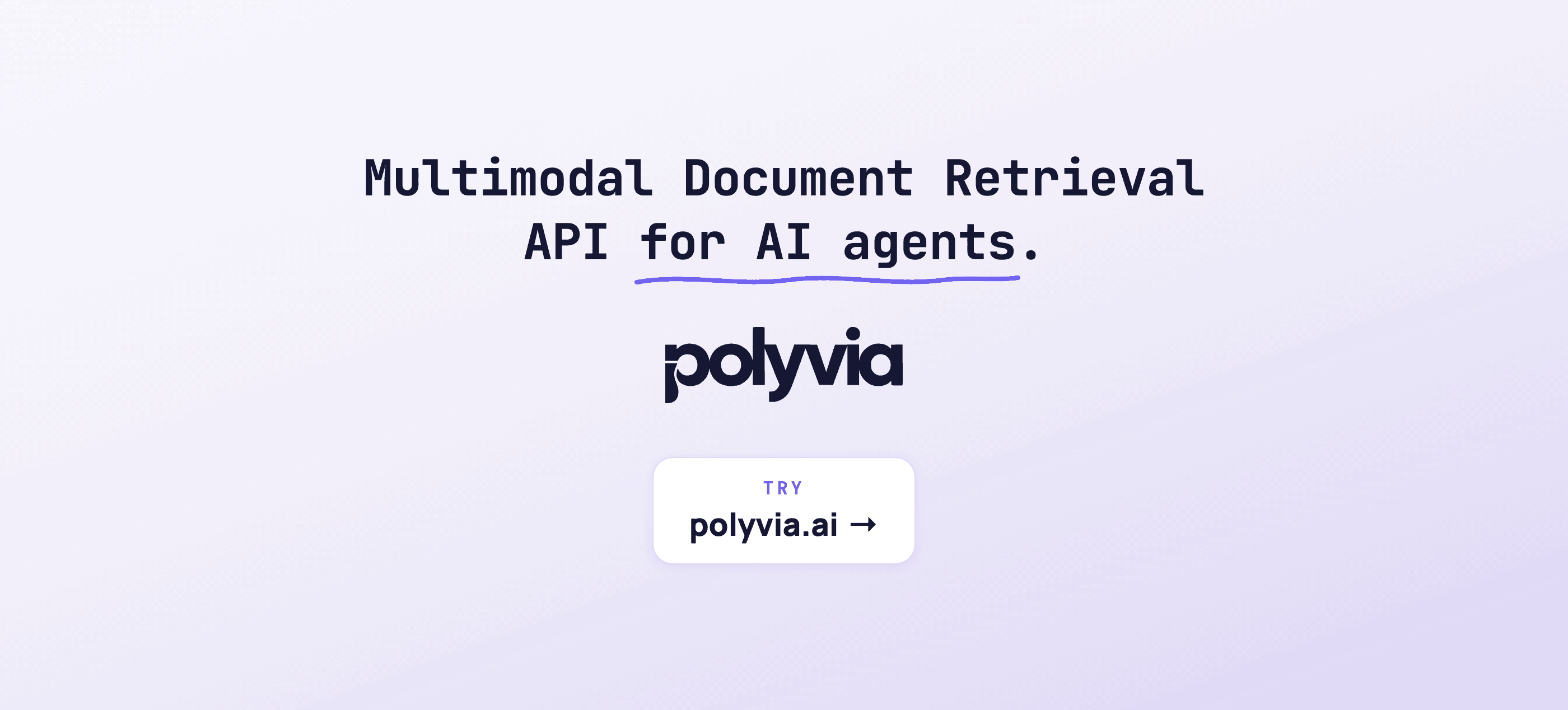 Launching Polyvia 1: Multimodal Document Retrieval API